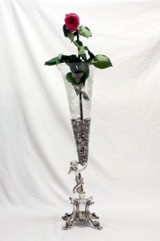 01339 single-Sheffield-Silver-Plate---Cut-Glass-Vase-Epergne-1
